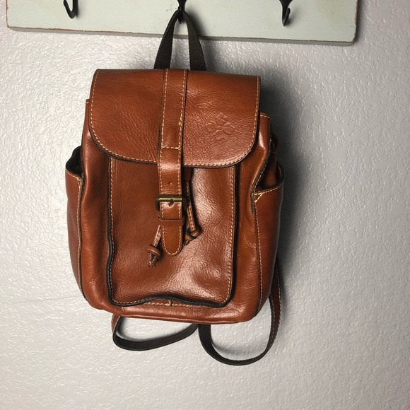 patricia nash aberdeen stained leather backpack